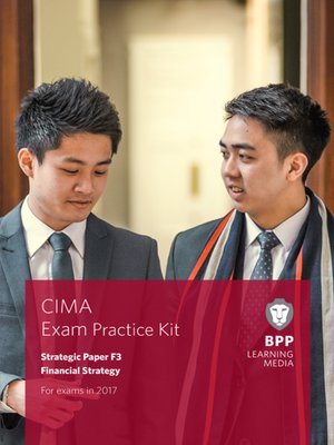 cover image of CIMA F3 Financial Strategy: Exam Practice Kit